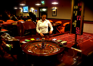 Roulette tafel in casino