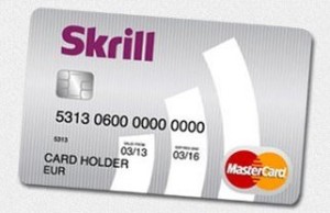 Skrill Moneybookers card